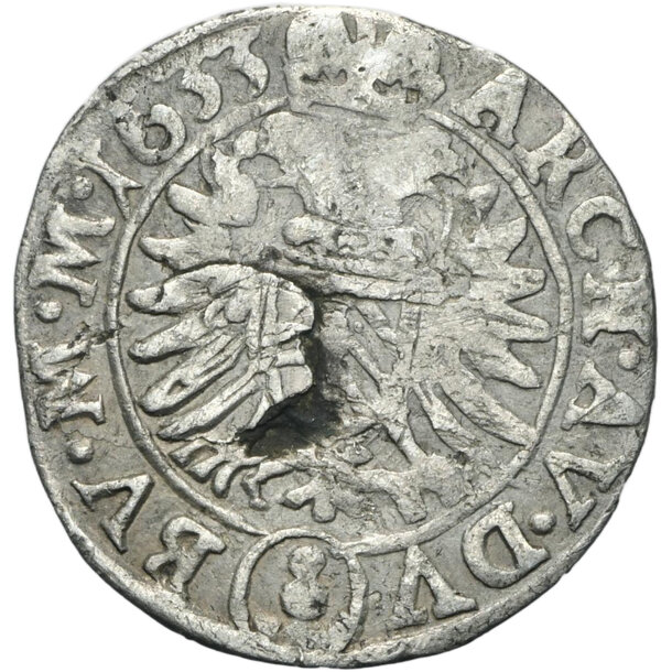 3 grajciar ferdinand ii. 1633 praha (pr) - 3-kreuzer-1633-praha-ferdinand-ii-274757196