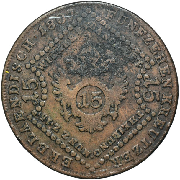 15 grajciar františek ii.1807 s - 15 Grajciar František II.1807 S-2