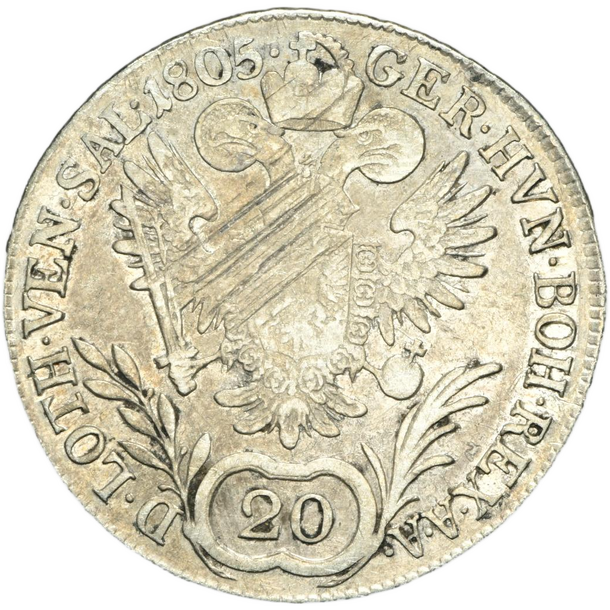 20 grajciar františek ii.1805 b - 20 Grajciar František II.1805 B-2