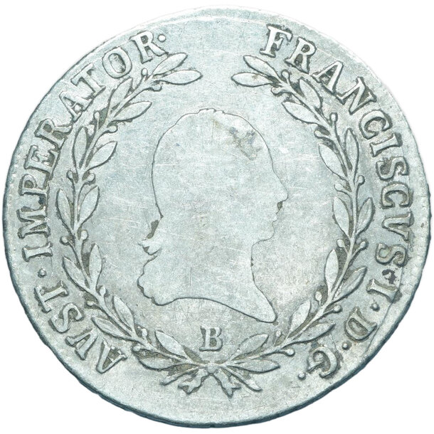 20 grajciar františek ii.1809 b - 20-kreuzer-1809-b-frantisek-ii-5