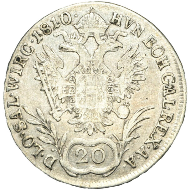 20 grajciar františek ii.1810 a - 20 Grajciar František II.1810 A 2-2