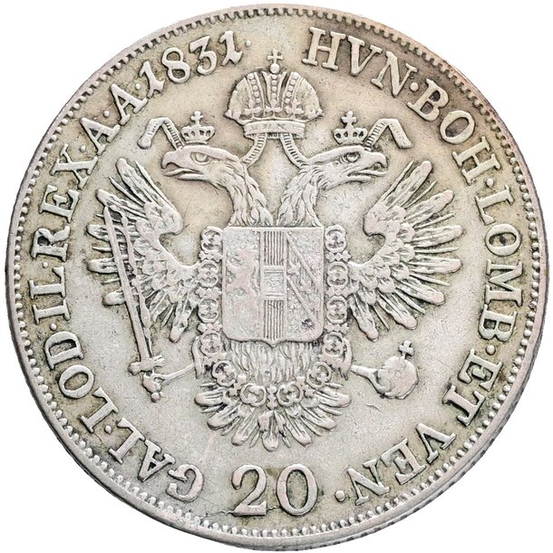 20 grajciar františek ii.1831 m - 20 Grajciar František II.1831 M-2