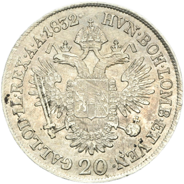 20 grajciar františek ii.1832 a - 20-kreuzer-1832-a-frantisek-ii-271148194