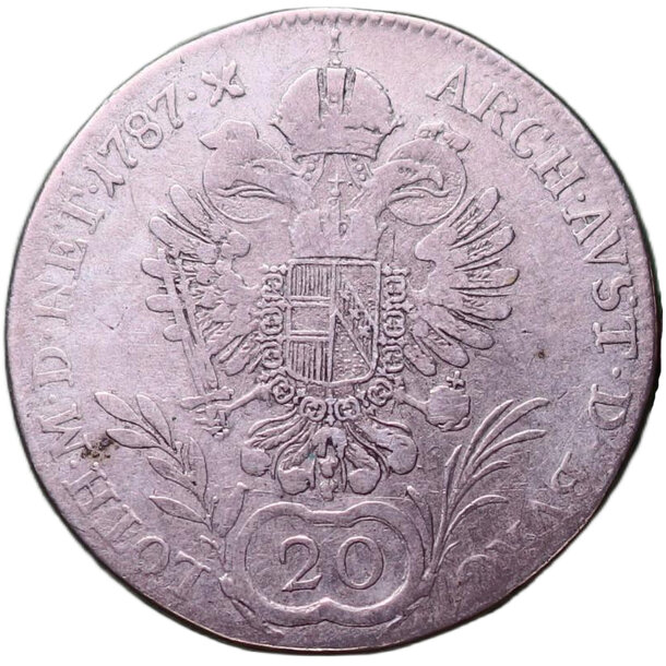 20 grajciar jozef ii.1787 a - 20 Grajciar Jozef II.1787 A-2-2