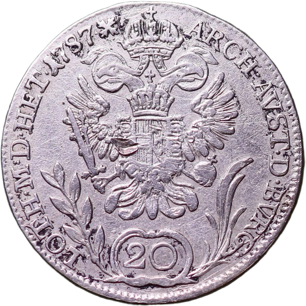 20 grajciar jozef ii.1787 b - 20 Grajciar Jozef II.1787 B-2