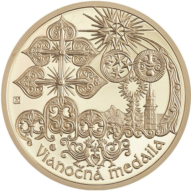 Medaila slovensko 2025 - hronského beňadiku - vianocna-medaila-2025-mosadzna-2