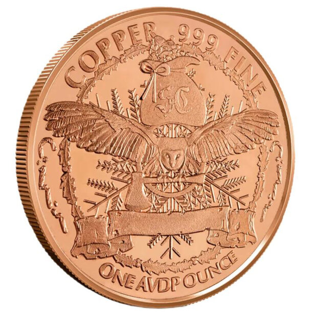 Medená medaila lovec jeleňov 1 unca - Medená medaila Lovec jeleňov 1 Oz (unca)2