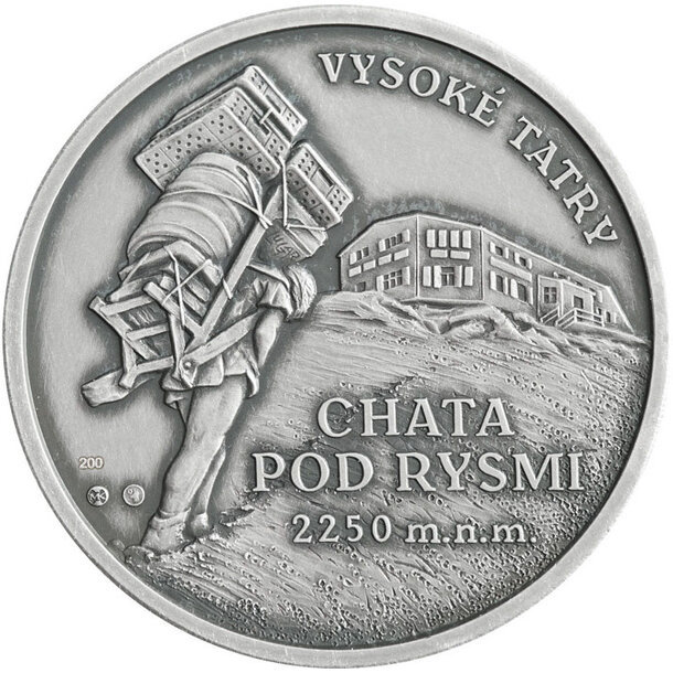 Medaila slovensko 2025 - chata pod rysmi - chata-pod-rysmi-striebro- – kópia