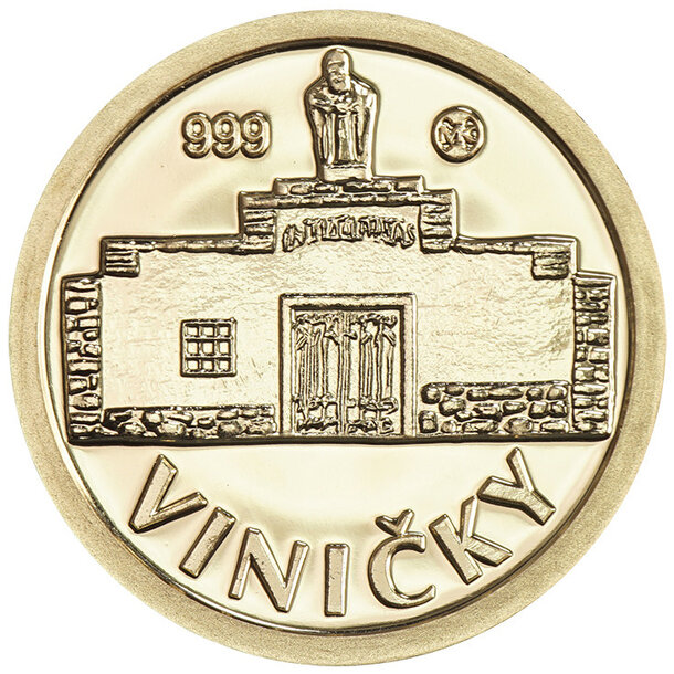 Medaila slovensko - vínna cesta - viničky - Zlatá medaila-Vínna cesta-Viničky-1