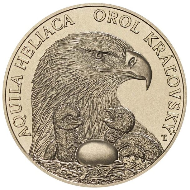 5 euro slovensko 2025 - orol kráľovský - 5-euro-2025-orol-R