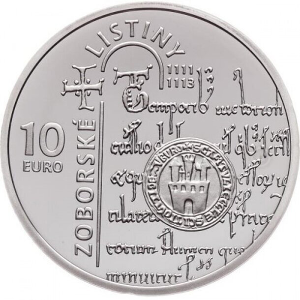 10 euro slovensko 2011 - zoborské listiny - Zoborské Listiny 10 eur