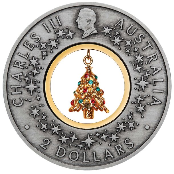 2 dollars austrália 2025 - santova dielňa - 2-dollars-santas-workshop-2025-2oz-silver-antiqued-2