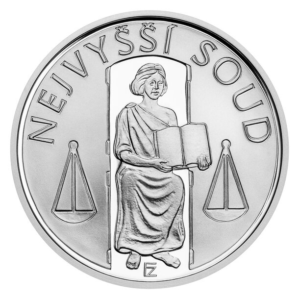 100 koruna česko 2025 - nejvyšší soud - proof - 100_kc_nejvyssi_soud_rub