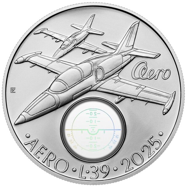 500 koruna česko 2025 - lietadlo aero l-39 - 500-kc-2025-aero-1