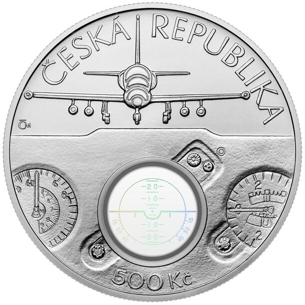 500 koruna česko 2025 - lietadlo aero l-39 - 500-kc-2025-aero-2