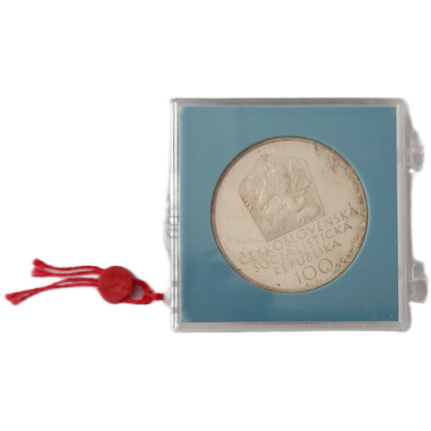 100 kčs československo 1971 - josef mánes - proof - 100 Kčs ČSR 1971 - Josef Mánes - proof-2