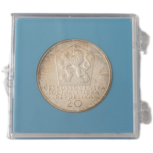 20 kčs československo 1972 - andrej sládkovič - proof - 20 Kčs ČSR 1972 - Andrej Sládkovič - proof-2