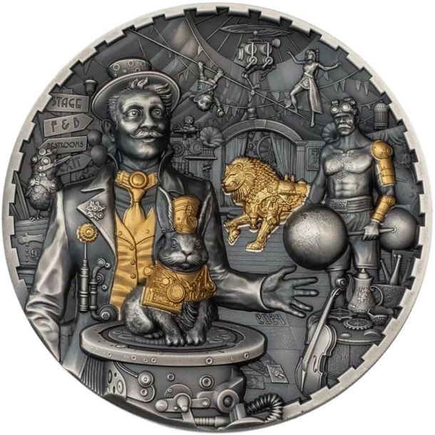 20 dollars cook islands 2024 - steampunk - karneval - 20 Dollars Cook Islands 2025 - Steampunk - Karneval-1