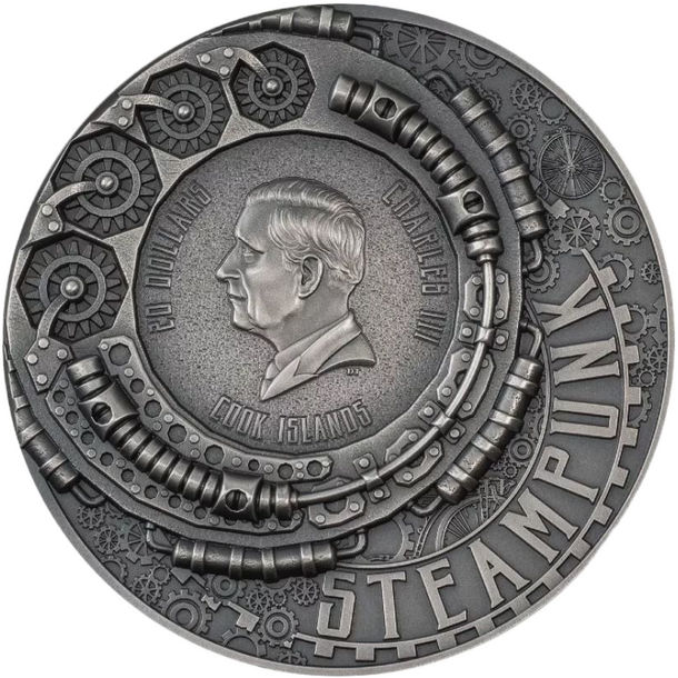 20 dollars cook islands 2024 - steampunk - karneval - 20 Dollars Cook Islands 2025 - Steampunk - Karneval-2
