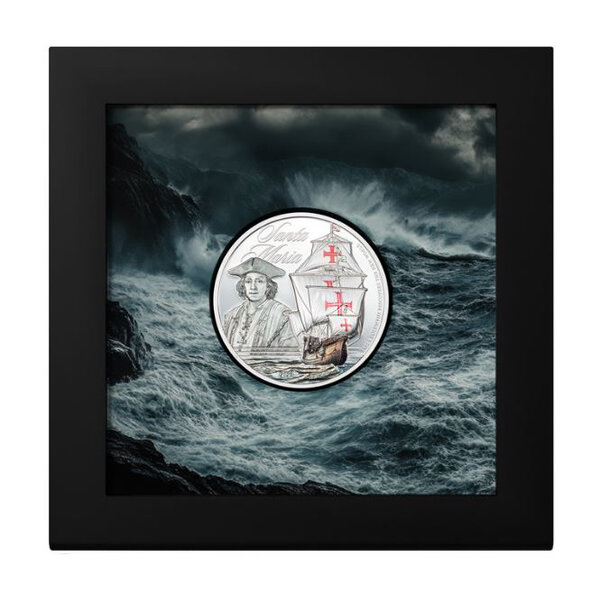 5 dollars cook islands 2026 - santa maria - proof - 5 Dollars Cook Islands 2026 Santa Maria-3