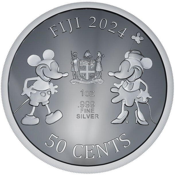 50 cents fidži 2024 - steamboat willie - 50 Cents Fidži 2024 - Steamboat Willie-2