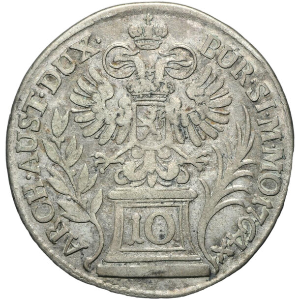10 grajciar mária terézia 1764 - 10 Grajciar Mária Terézia 1764 Praha-2