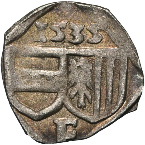 1 fenig ferdinand i. 1535 linz - 1 Fenig Ferdinand I. 1535 Linz