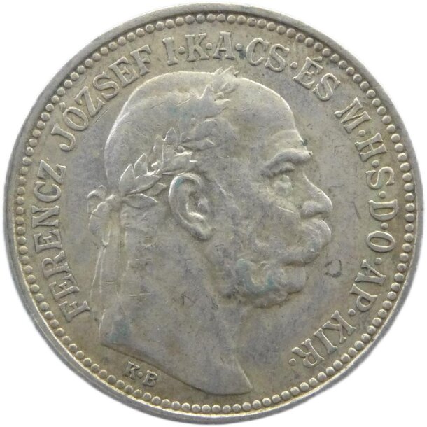 1 koruna františek jozef i. 1914 kb - 1-koruna-1914-KB-1