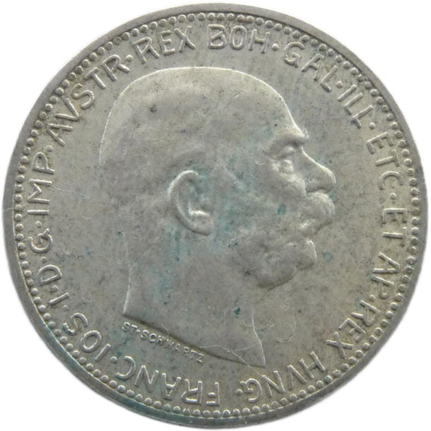 1 koruna františek jozef i. 1915 - 1-koruna-1915-2-1