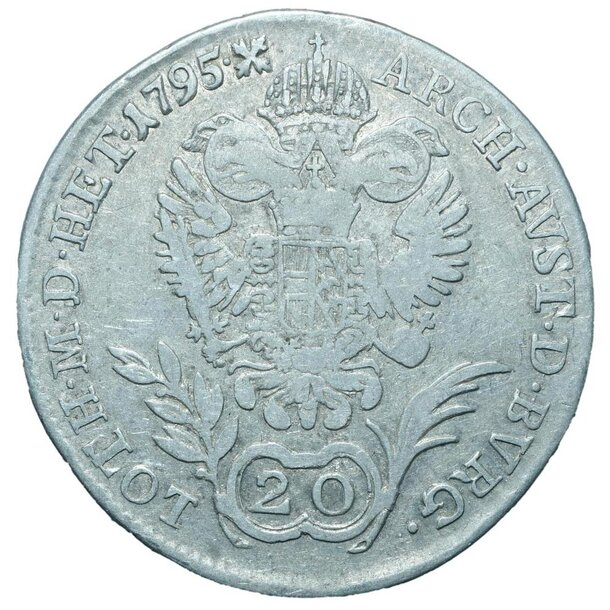20 grajciar františek ii.1795 b - 20-kreuzer-1795-b-2
