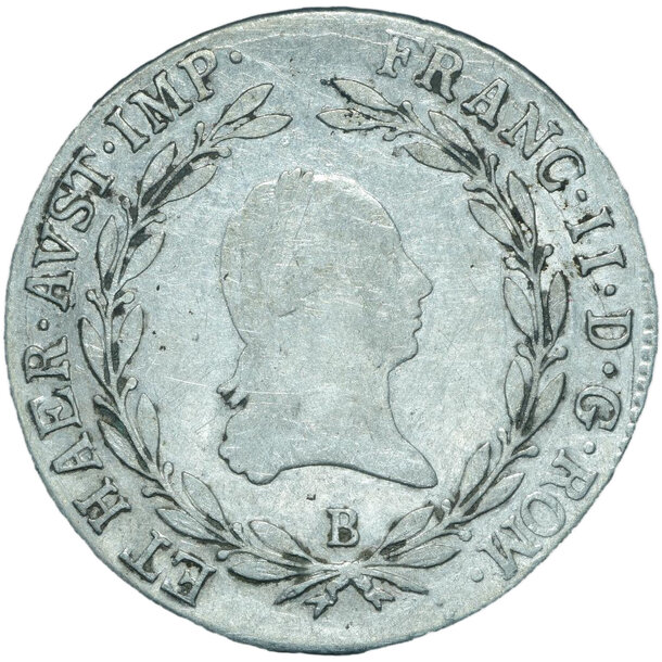 20 grajciar františek ii.1805 b - 20-kreuzer-1805-b-frantisek-ii-5