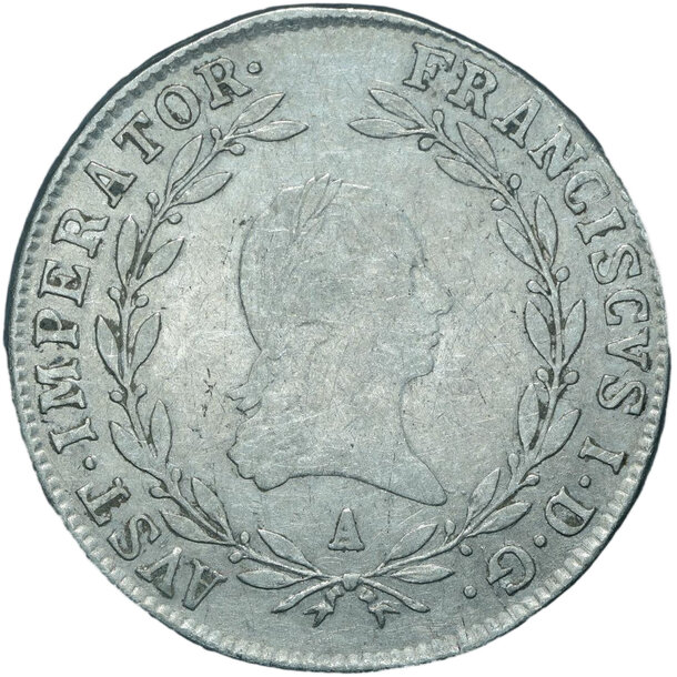 20 grajciar františek ii.1810 a - 20-kreuzer-1810-a-frantisek-ii-3