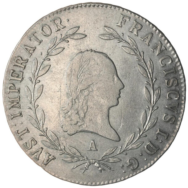 20 grajciar františek ii.1812 a - 20-kreuzer-1812-a-frantisek-ii-1