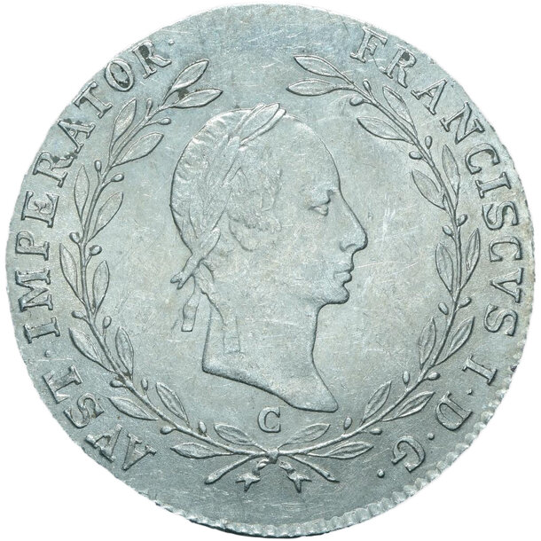 20 grajciar františek ii.1830 c - 20-kreuzer-1830-c-frantisek-ii-258361958