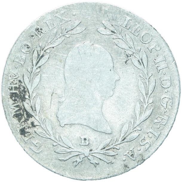20 grajciar leopold ii.1791 b - 20-kreuzer-1791-b-leopold-ii-1