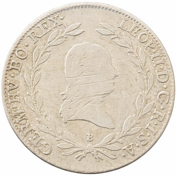 20 grajciar leopold ii.1791 b - MinceHabsburgovciLeopold II_20a-2