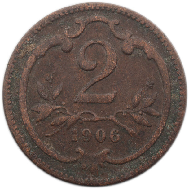 2 halier františek jozef i.1906 - 2-halier-1906-1