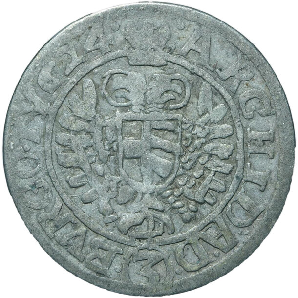 3 grajciar ferdinand ii. 1624 viedeň (w) - 3-kreuzer-1624-vieden-ferdinand-ii-4