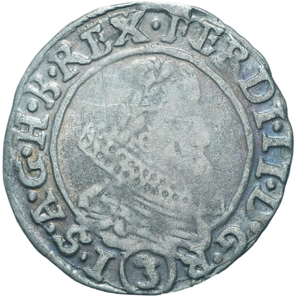 3 grajciar ferdinand ii. 1637 praha (pr) - 3-kreuzer-1637-praha-ferdinand-ii-1