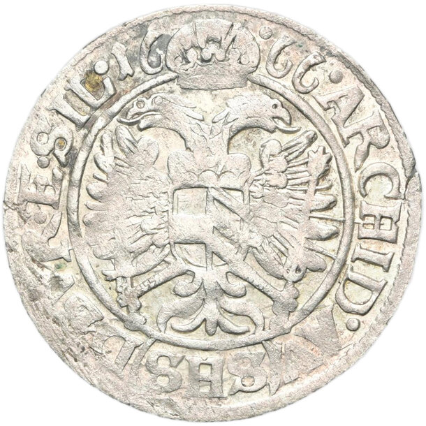 3 grajciar leopold i. 1666 vratislav (br shs) - 3 Grajciar Leopold I. 1666 Vratislav BR SHS-2