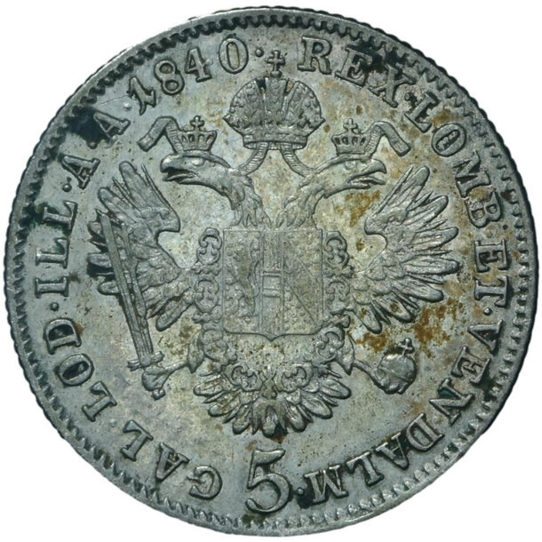 5 grajciar ferdinand v. 1840 c - 5-kreuzer-1840-c-ferdinand-v-2