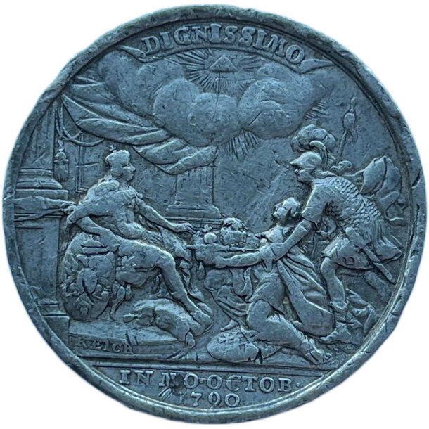 Korunovačná medaila leopold ii. 1790 - MinceHabsburgovciLeopold II_22b