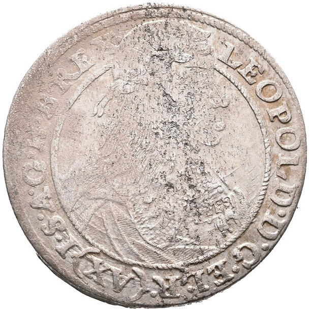 Xv grajciar leopold i. 1663 vratislav (br gh) - XV Grajciar Leopold I. 1663 Vratislav BR GH-1