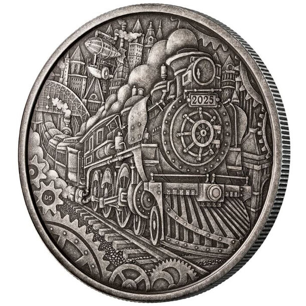 50 dollars kanada 2025 - parná lokomotíva - 50 Dollars Kanada 2025-Parná lokomotíva-2