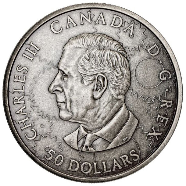 50 dollars kanada 2025 - parná lokomotíva - 50 Dollars Kanada 2025-Parná lokomotíva-3