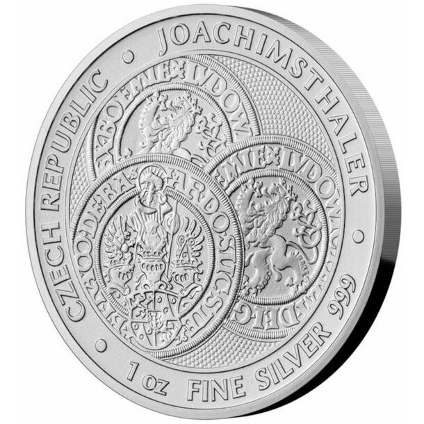 2 dollars niue 2023 - toliar - 2023-1oz-thaler-czech-republic-silver-coin-side