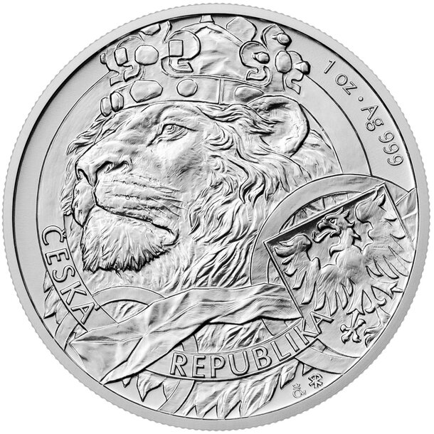 2 dollars niue 2025 - český lev - ceskylev20251ozagstda-1024