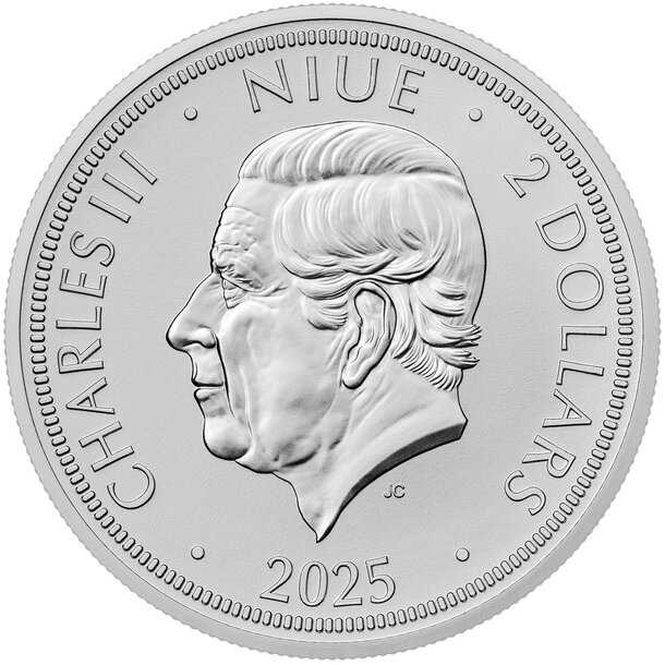2 dollars niue 2025 - český lev - ceskylev20251ozagstdr-1024