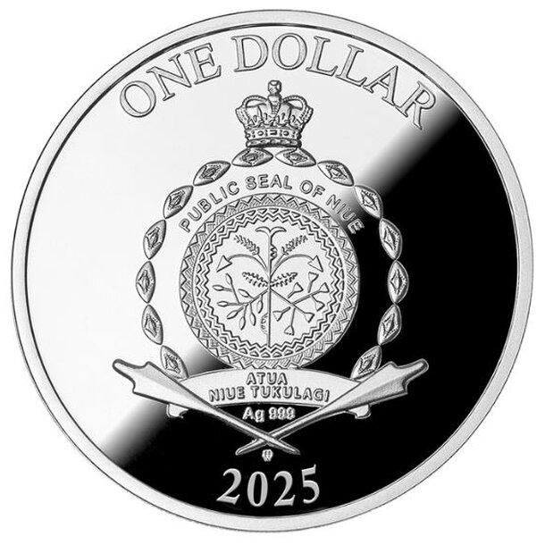 2 dollars niue 2025 - merry christmas - 2 Dollars Niue 2025-Merry Christmas-2