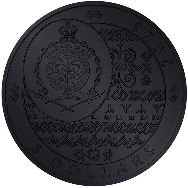 5 dollars niue 2023 - slovenský orol (black platinum) - 2023-1oz-niue-silver-slovak-eagle-black-platinum-colorized-coin-obverse